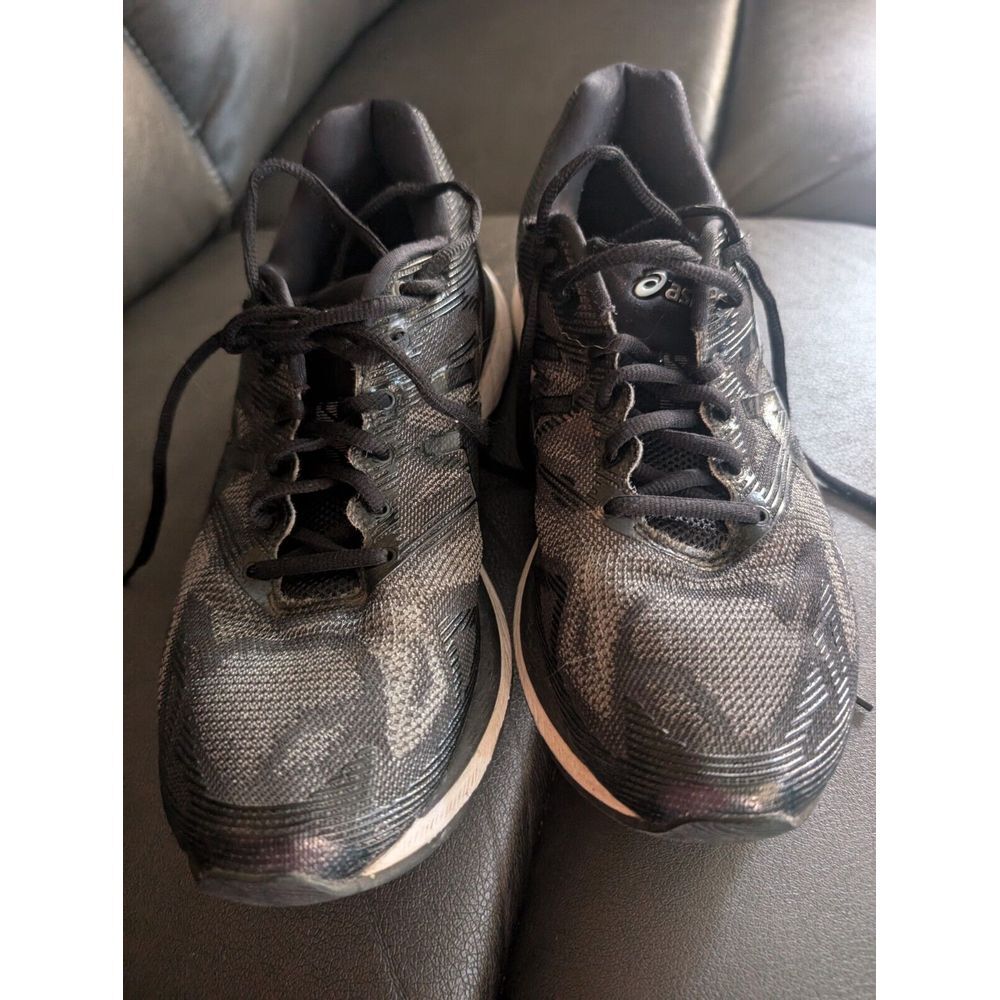 Asics Gel Nimbus 19 Athletic Women's Size 8.5 Running Shoes Black White Silver - Picture 5 of 8